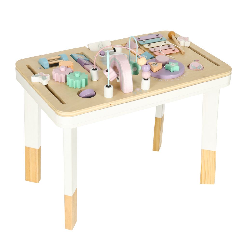 LULILO LUDO Montessori manipulačný stolík 2v1, drevený, Obrázok produktu 