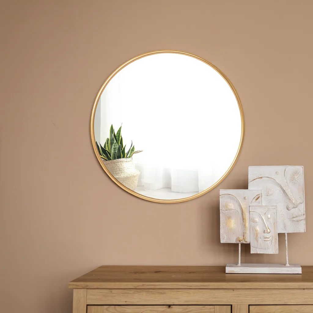 Specchio Decorativo Ordona Oro Ø50cm | Illumina i Tuoi Ambienti