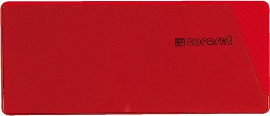 coroset magnetische Etikettenhalter, rot, 137x58mm, 100/VE