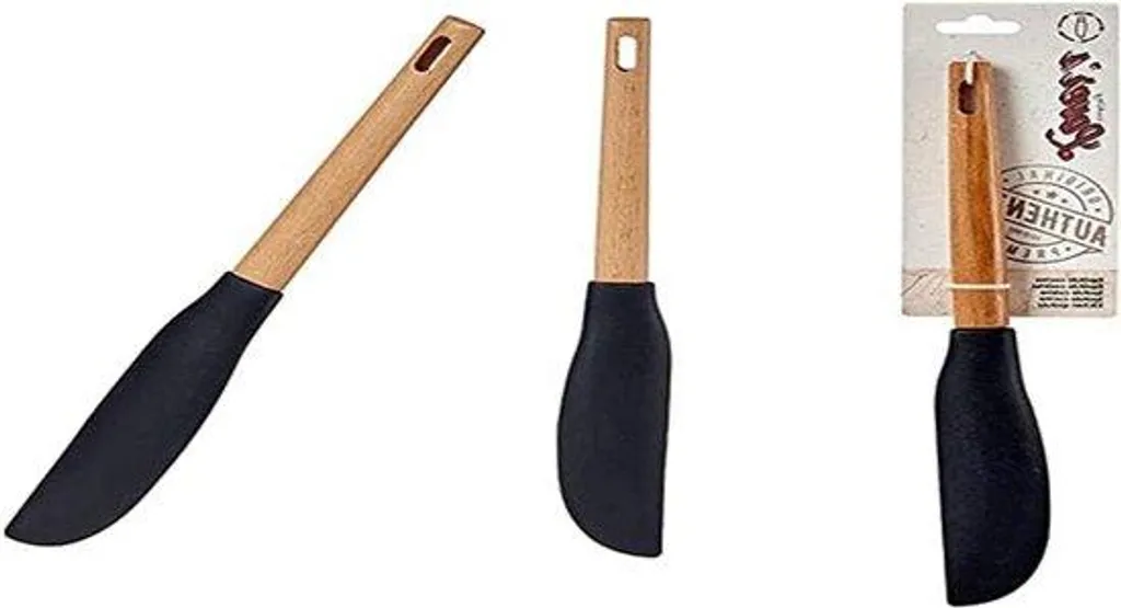 Spatule cuisine 42cm en silicone et chêne pour protéger vos poêles