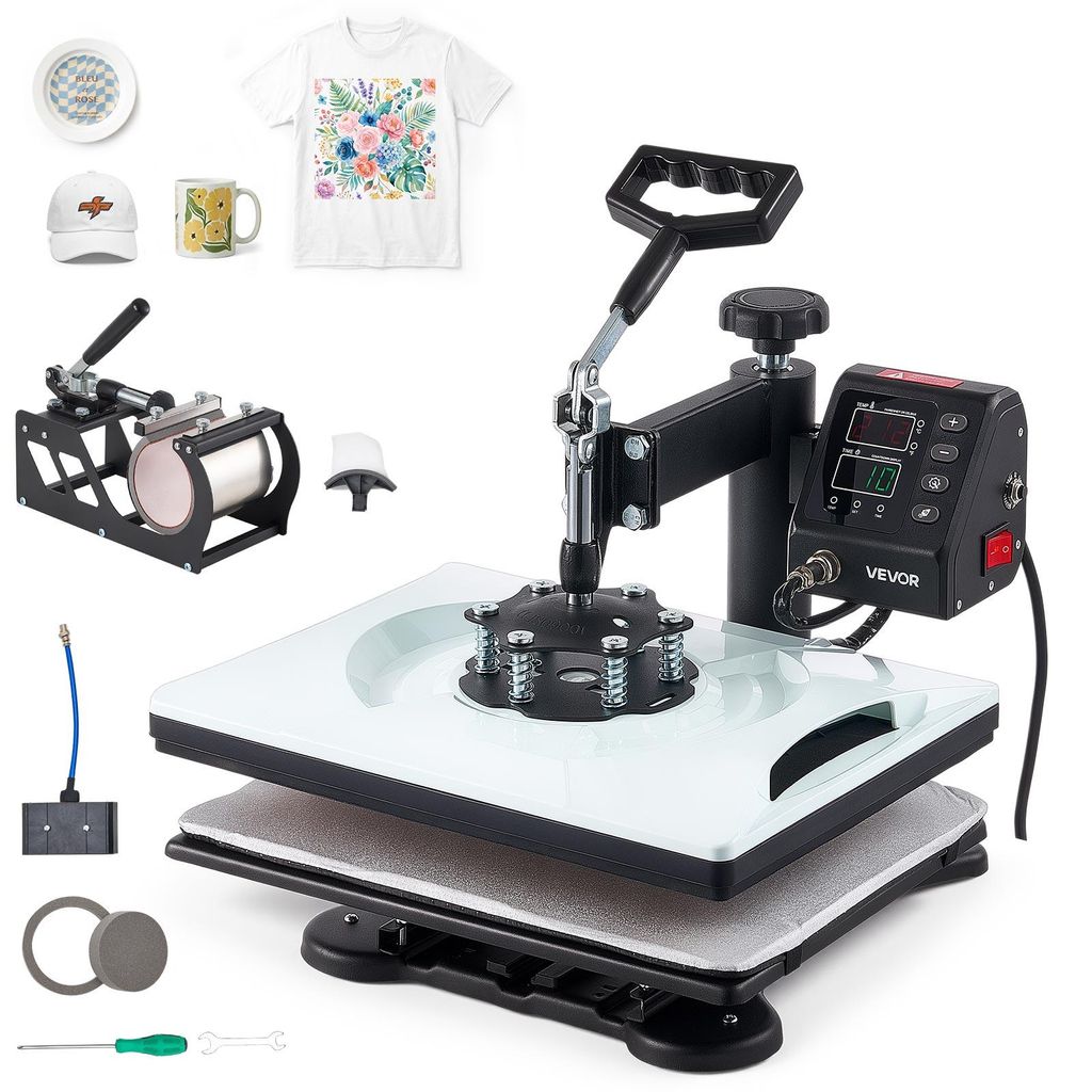 VEVOR Pressa a Caldo 29 x 38 cm Combinazione 5 in 1 per Immagine del prodotto 