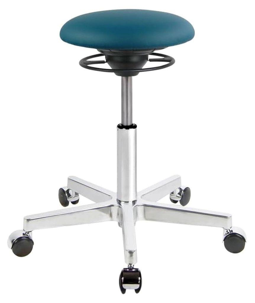 ROLL - Bürohocker - ergonomischer Sitzhocker - Rücken-Trainer - Bewegungshocker - Bewegungsstuhl - Hocker mit beweglicher Sitzfläche - Gestell B...