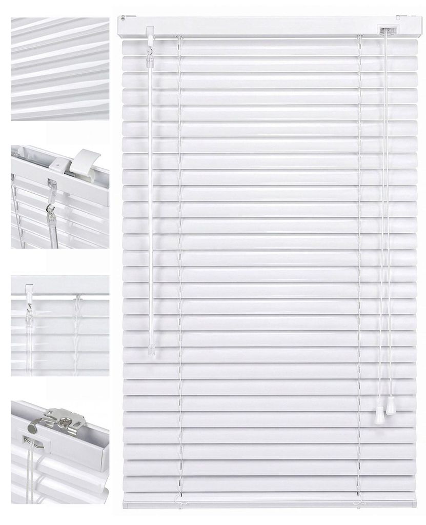 Sekey Alu-Jalousie Weiß 90x130cm Aluminium-Jalousie ohne Produktbild 
