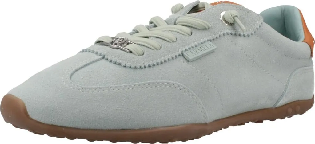 Fini les Pieds Fatigués : Basket Carmela 163172c Bleu en Cuir Souple