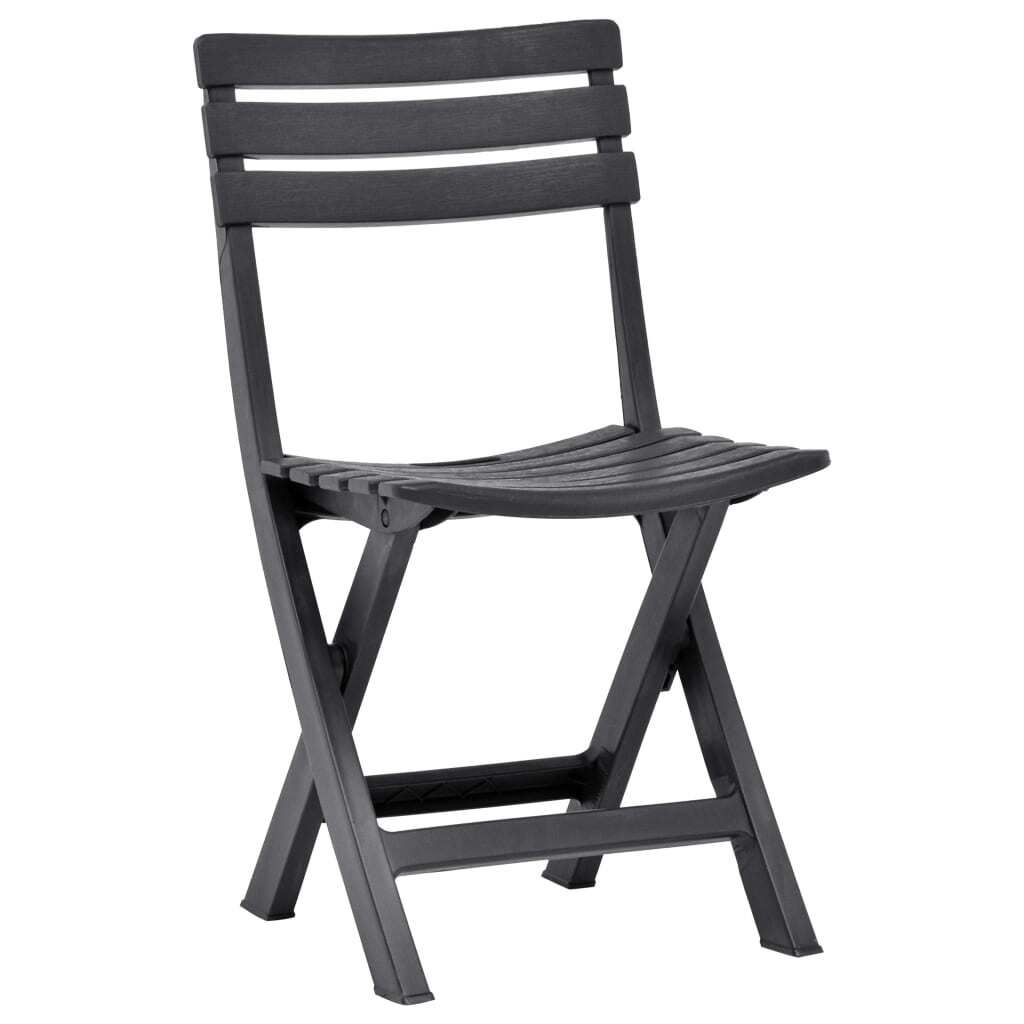 vidaXL Chaises de jardin pliantes 2 pcs. Plastique Image du produit 
