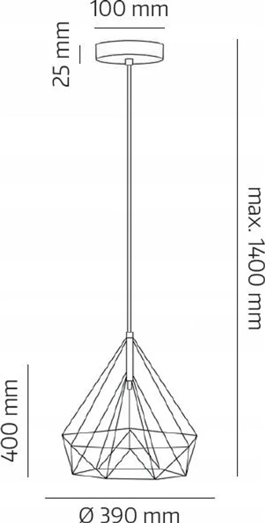 Suspension design métal et corde E27 luminaire robuste style rétro - 6