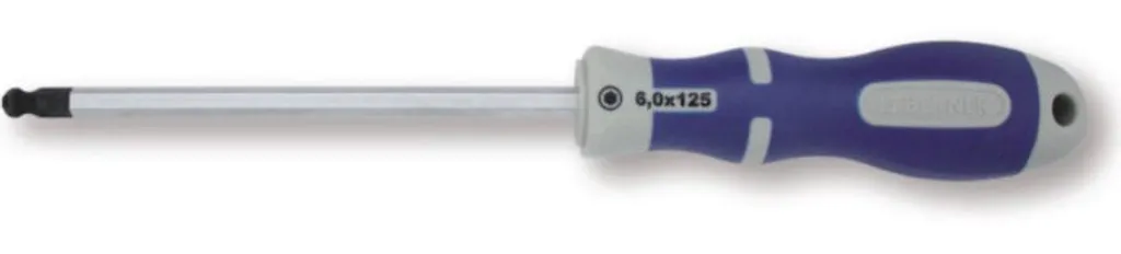 Tournevis 2,5 mm Berner Topline à tête sphérique orientable haute qualité