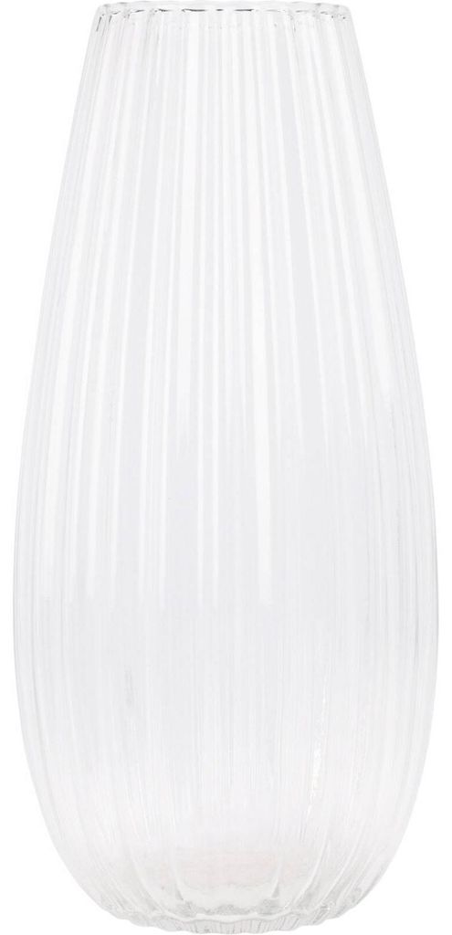 Home & Styling Vase Felicia - Glas mit Streifenrelief - Produktbild 