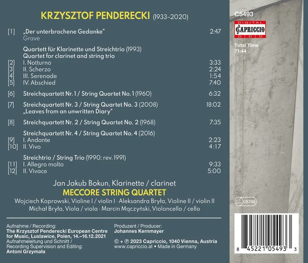 Intégrale quatuors à cordes Meccore Quartet : Enfin l'œuvre complète CD - 2