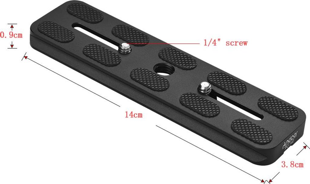 Andoer Polyurethan140 140 mm Schnellfreisetze QR-Platte für Arca Swiss Stative Head