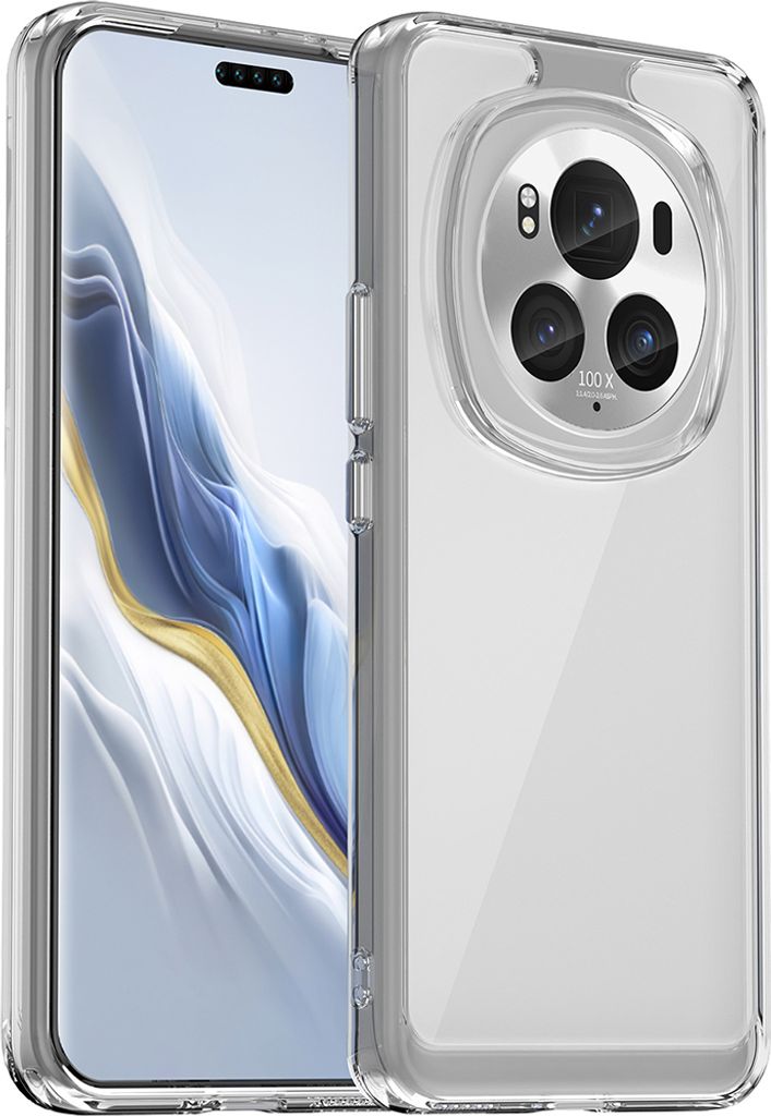 Schutzhülle für Honor Magic6 Pro Klar Rückseite Stoßfeste TPU Silikon Bumper Hülle Transparent