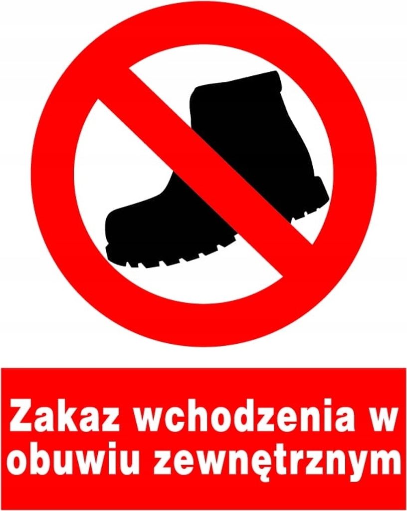 ZZO-36 SEGNO che vieta l'ingresso con scarpe da esterno Immagine del prodotto 