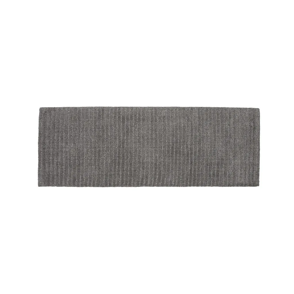 Tapis de couloir gris foncé Milton 200x72 cm : confort et style durable
