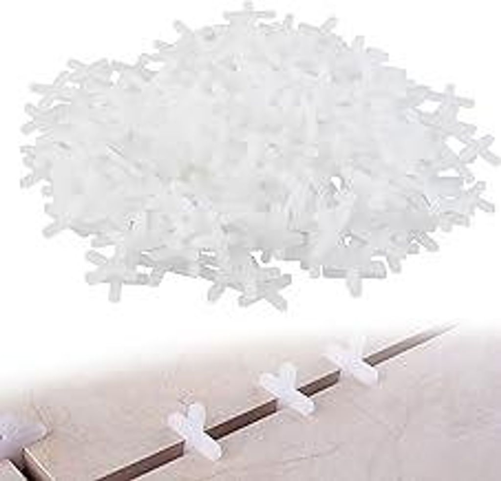 500 Stück Weiß Fliesenkreuze, Fugenkreuze 3mm, Fliesen Abstandshalter, Fugenkreuz Für Genaue Positionierung, Abstandhalter Fliesenfugen, Fliesen...