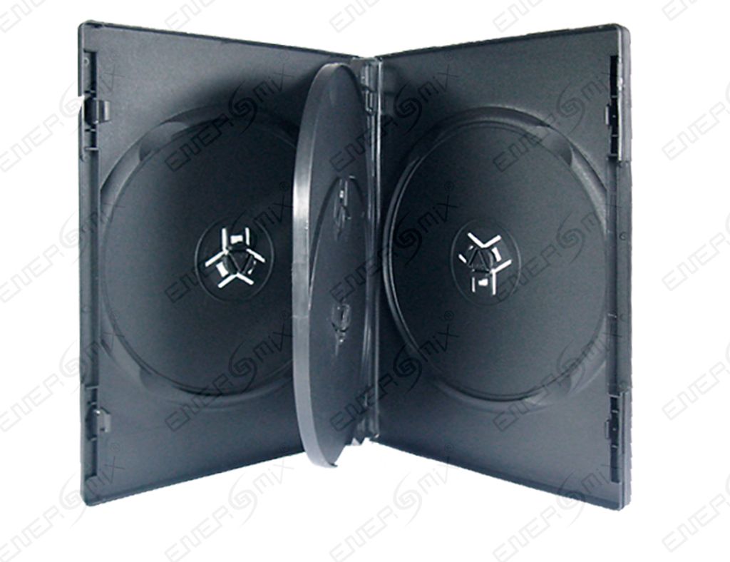 DVD / CD-Box / Hülle schwarz 10 Stück 4-fach