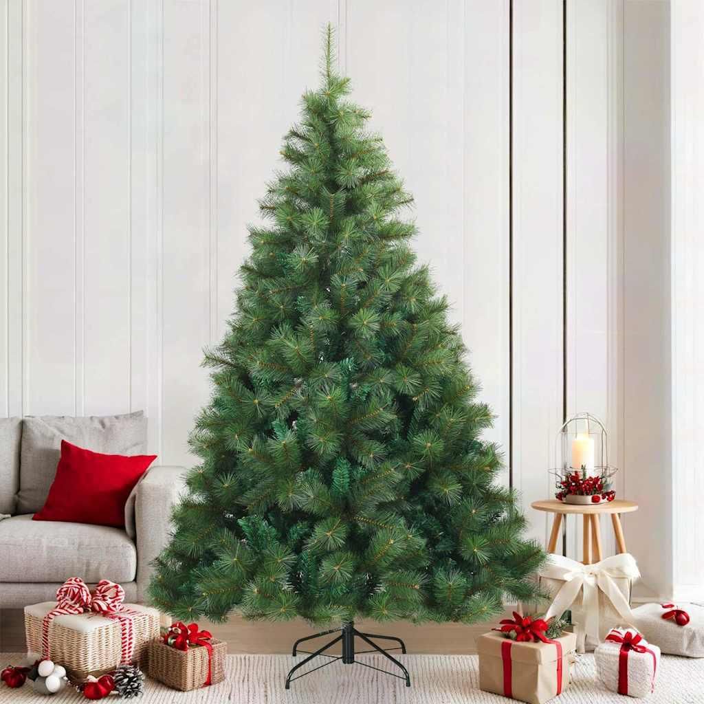 Maison Exclusive - Künstlicher klappbarer Weihnachtsbaum Grün 210 cm PVC, Stahl
