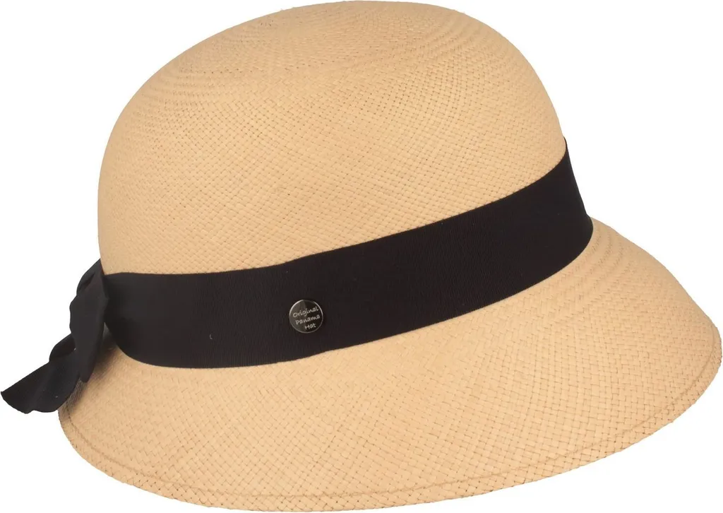 Hut-Breiter Cappello Panama a Campana Donna UV 50+ con Fiocco Elegante