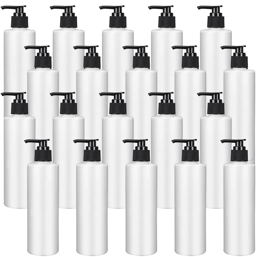 Distributeur de savon liquide blanc 250 ml en plastique robuste x20