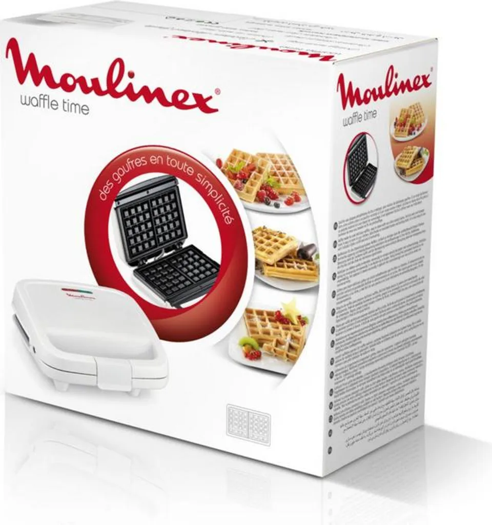 Gaufrier Compact Moulinex Waffle Time 700W à Rangement Vertical - Blanc - 2