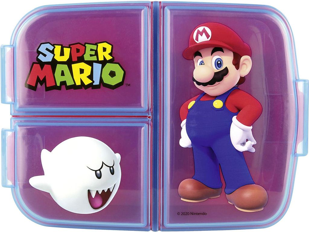 p:os Porta pranzo Super Mario per bambini con 3 scomparti, Immagine del prodotto 