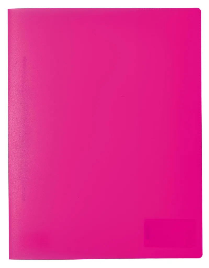 Chemise à lamelle A4 plastique rose fluo HERMA pour classement scolaire
