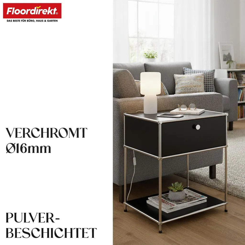 Table d'appoint résistante aux rayures avec étagère modulaire MK-139 - 4