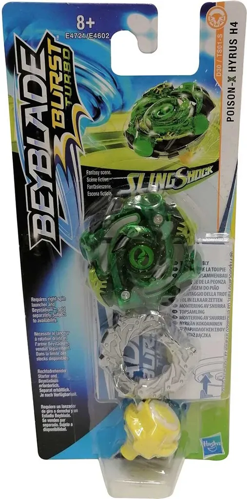 Toupie Beyblade Burst Turbo Poison-X Hyrus H4 pour Arène SlingShock