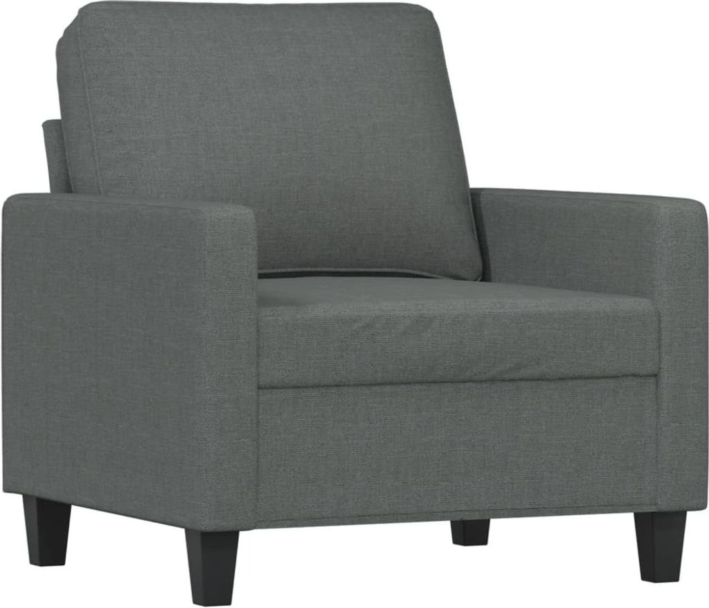Sofasessel Dunkelgrau 60 cm Stoff
