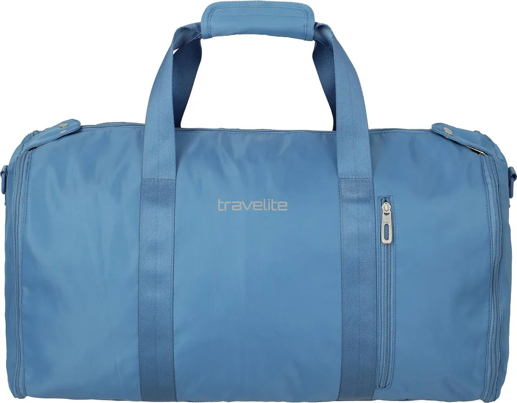 Travelite Basics Porta Abiti Denim Blu: Borsa 2-in-1 per Viaggi d'Affari