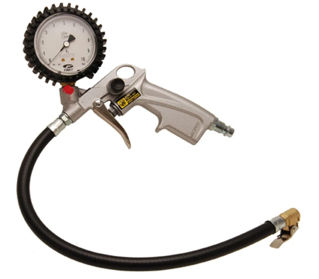 Gonfleur de pneus pneumatique homologué - Manomètre de précision pour garage
