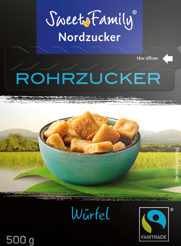 Fairtrade Rohrzucker Würfel braun Produktbild 