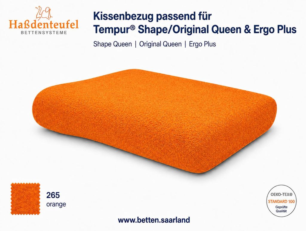 Kissenbezug passend für TEMPUR Shape/Original Queen & Ergo Produktbild  KI-generiertes Bild