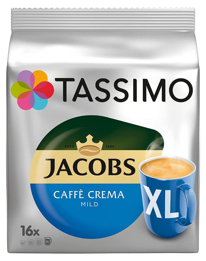 Tassimo Jacobs Caffè Crema mild XL | 16 T Discs, kávové Obrázek produktu 