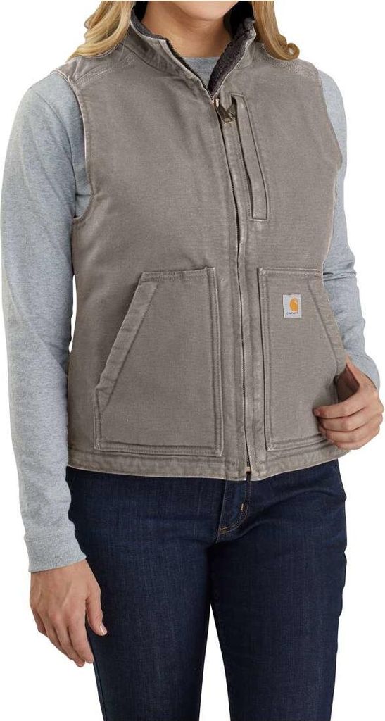 CARHARTT Bekleidung Carhartt Sherpa Weste grau grau Größe