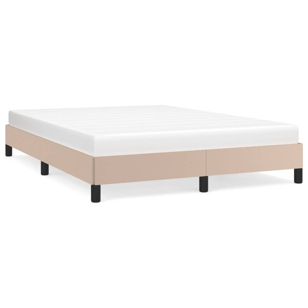 "WINTER SALE"Bettgestell - Doppelbett - Cappuccino-Braun 140x200 cm Kunstleder - Polsterbett Klassische Betten NEU6898811