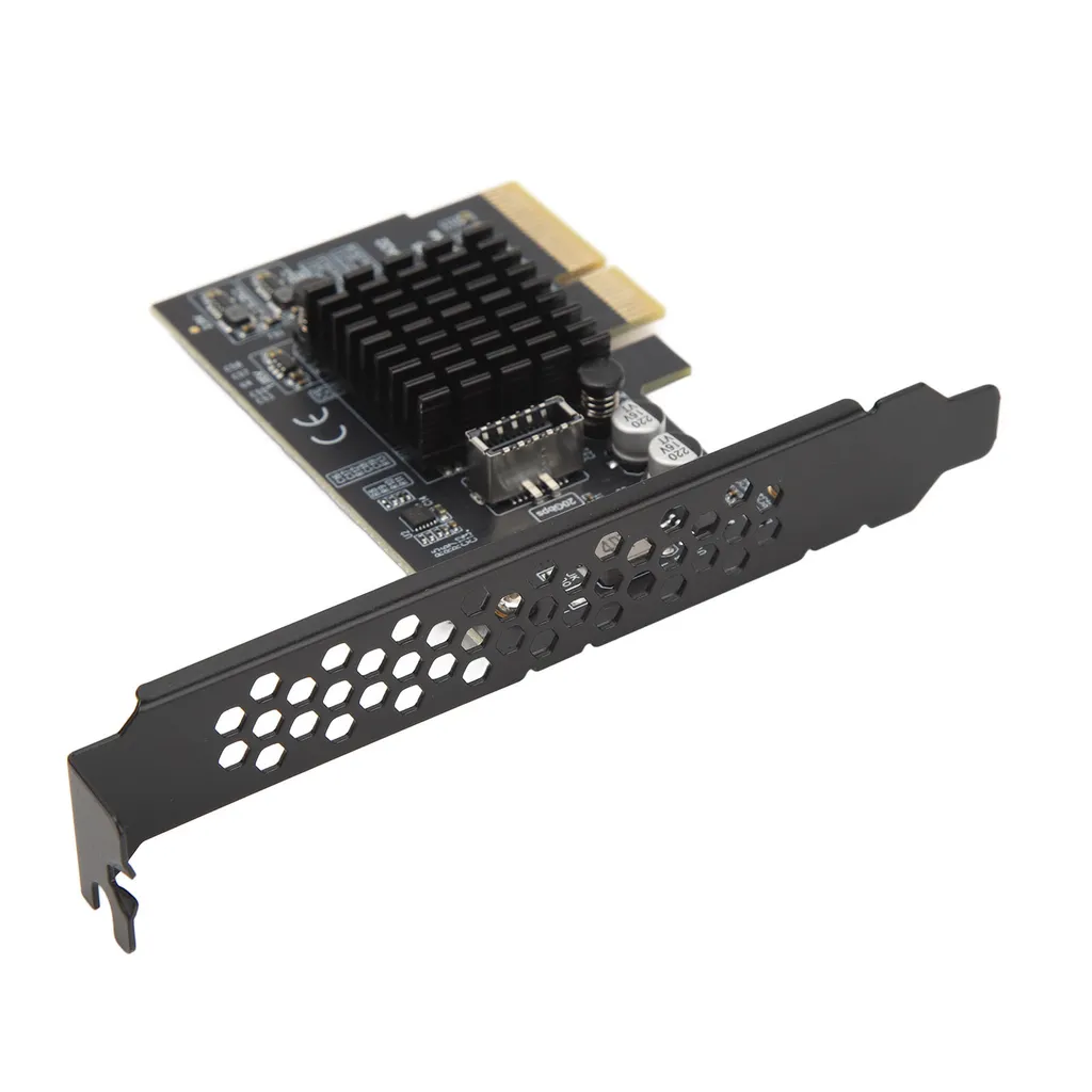 Carte d'extension PCIe vers USB 3.2 Gen 2 à 10 Gbps - Adaptateur Interne