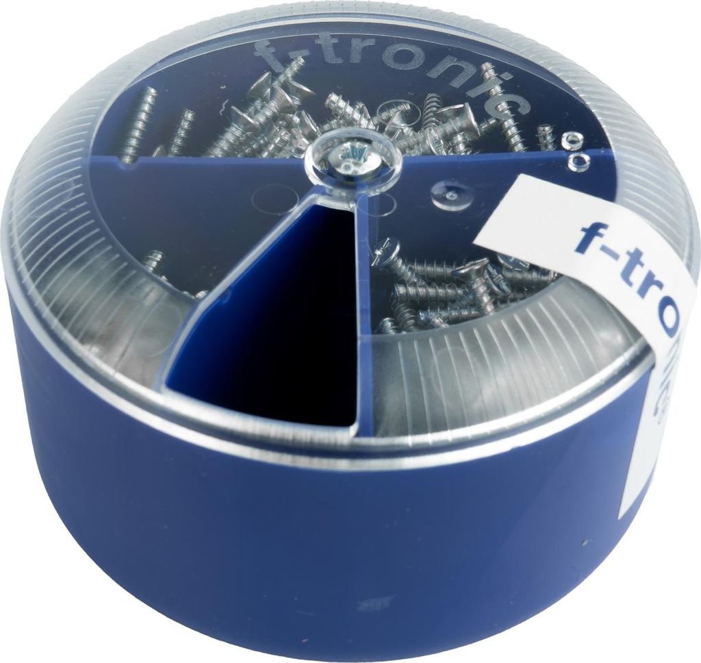 Geräteschraubenbox 300 Schrauben 15/25/40mm Kreuzschlitz Schraubenbox F-Tronic GKSB