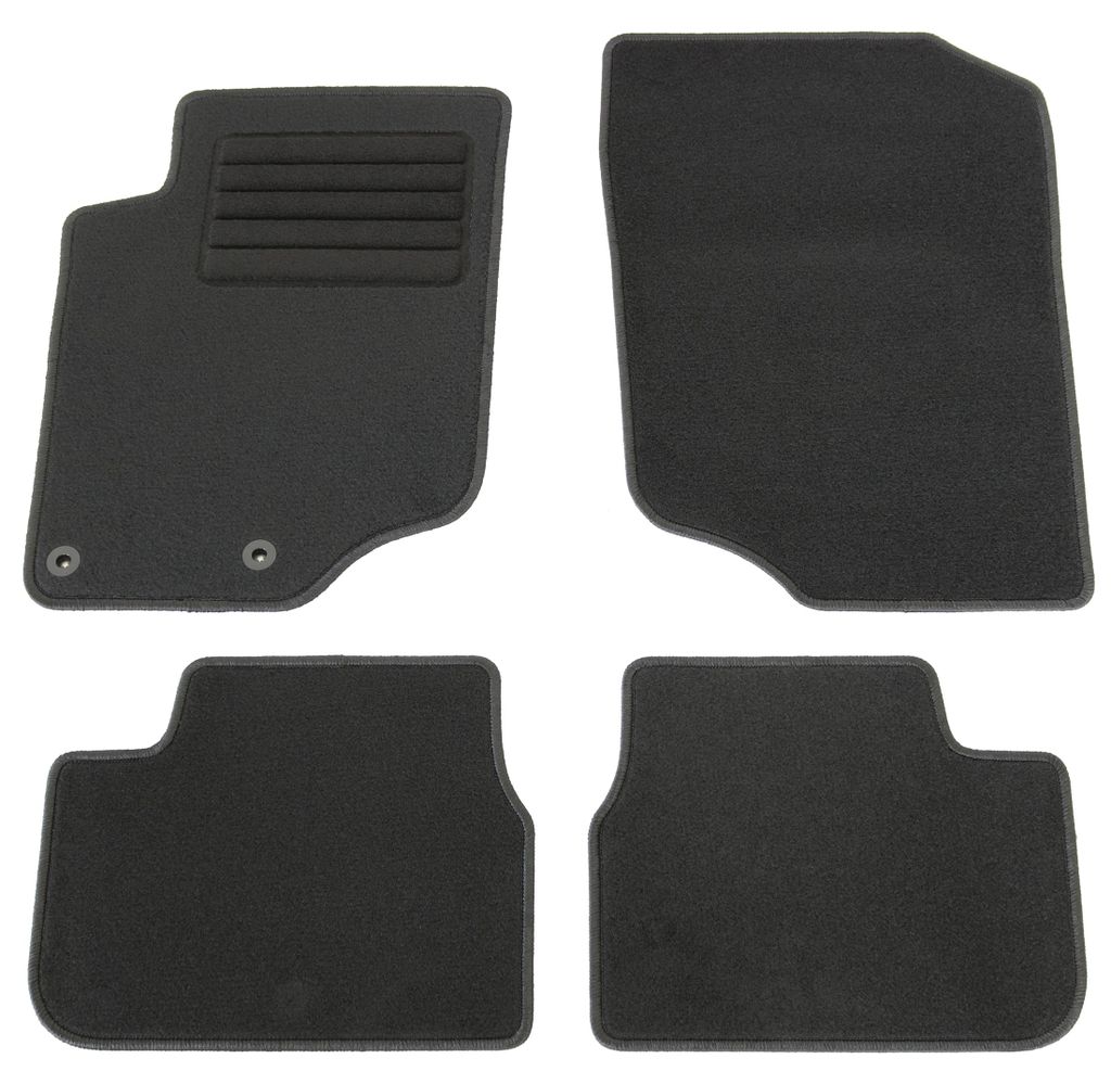 Fußmatten-Set für Peugeot 207 + SW, 05/2006-06/2013, 4-teilig, Schwarz