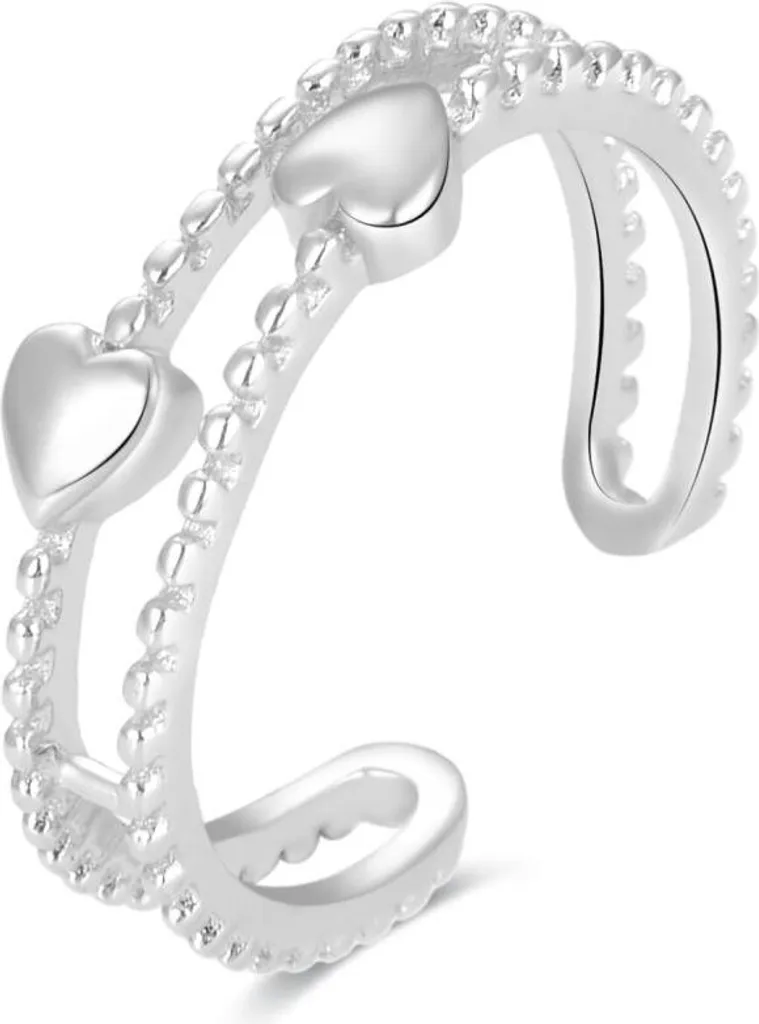 Bague argent AGGF485 romantique - Anneau hypoallergénique durable