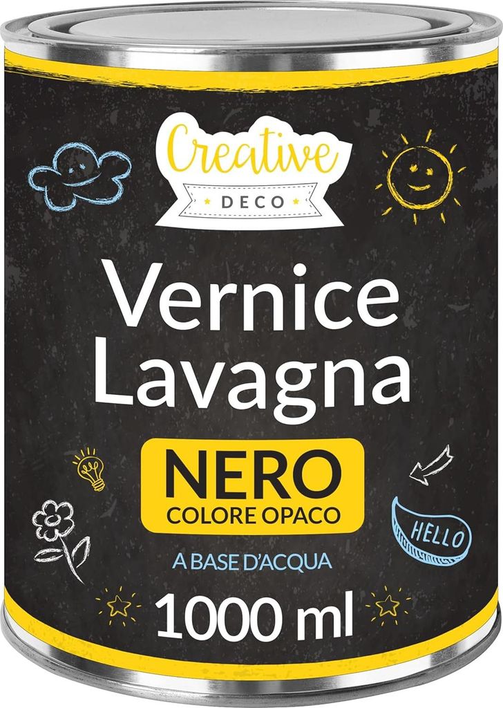 Creative Deco Vernice Lavagna Nera Gesso | 1000ml | 10 Immagine del prodotto 
