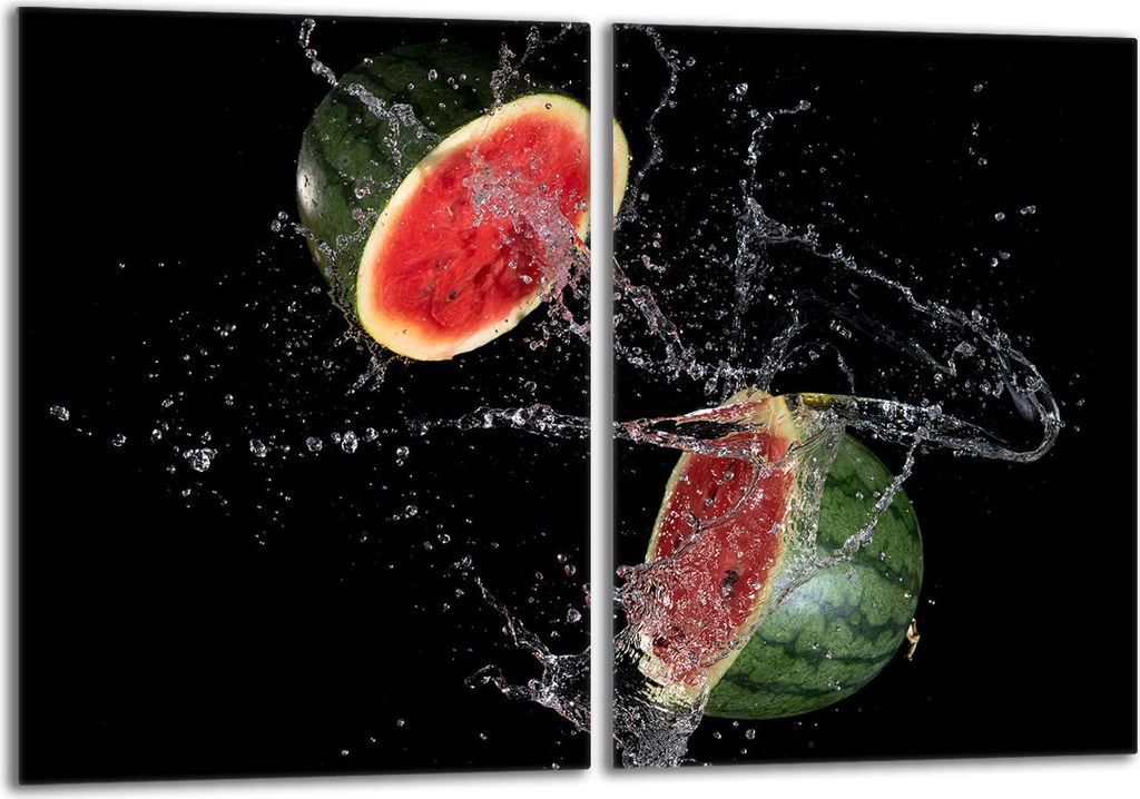 Glasschutzplatte für den Herd 2x40x52 Wassermelone