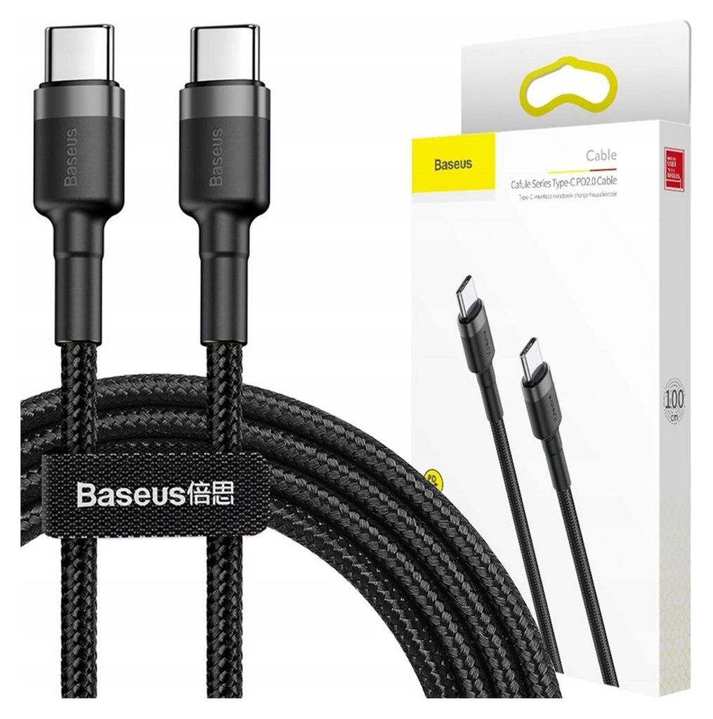 Cavo da Usb-C a Usb-C Pd Baseus Cafule Pd 2.0 Qc 3.0 60W 1M Immagine del prodotto 