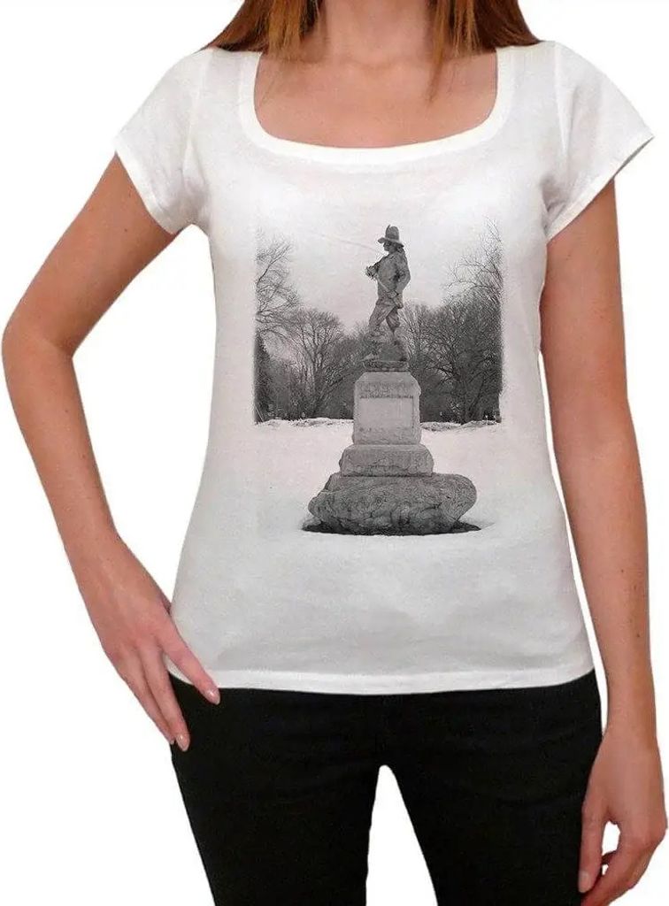 Damen Grafik T-Shirt John Mason-Denkmal – John Mason Monument – Öko-Verantwortlich Vintage Jahrgang Kurzarm Lustige Druck Geburtstag Geschenk ...