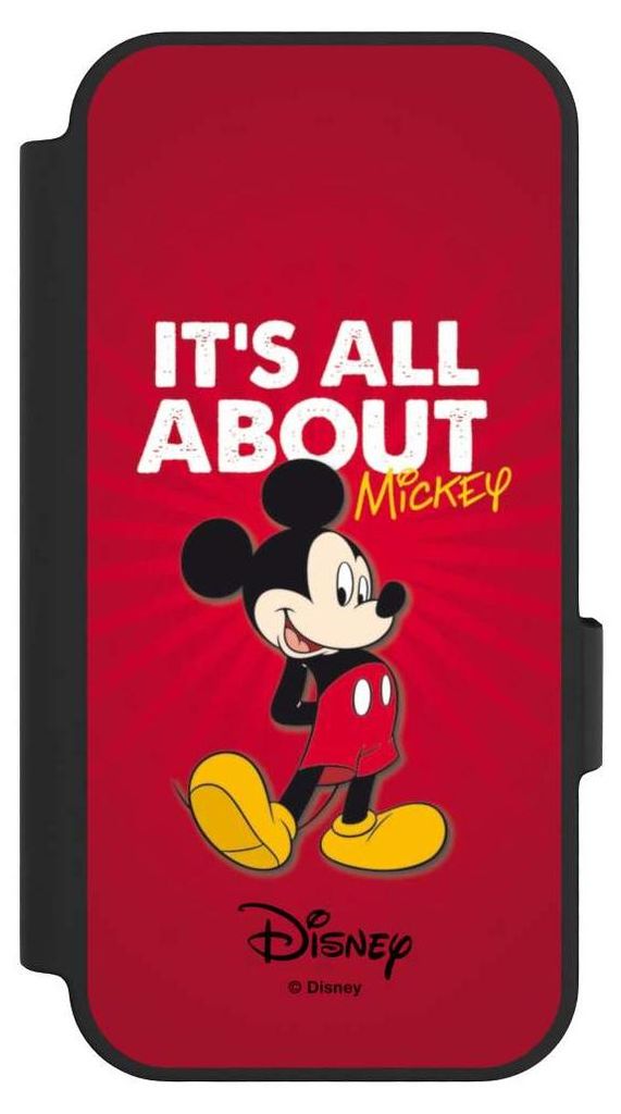 NIVOCASE Klapphülle für Google Pixel 10 Pro Handyhülle aus Kunst Leder NIVOflip schwarz Disney Maus Offizielles Lizenzprodukt
