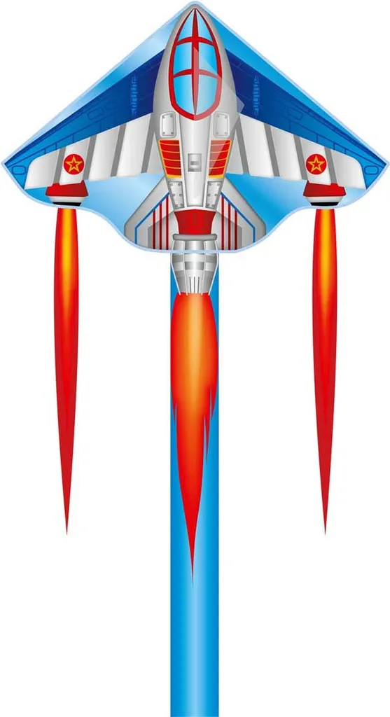 Jouet avion à réaction simple Ecoline 120 cm pour plein air enfant