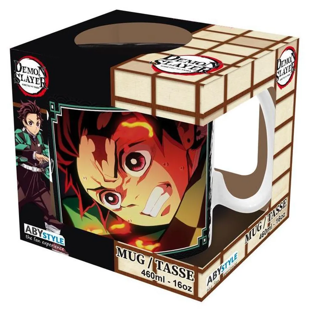 Idea Regalo Demon Slayer: Tazza Gigante Tanjiro Nero e Verde XXL - 4