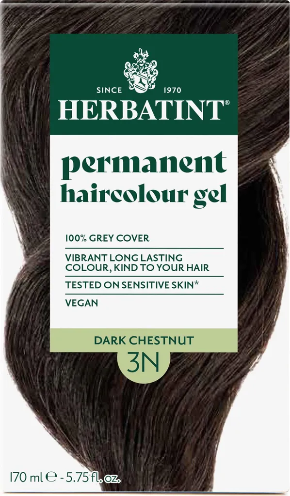 Teinture Cheveux Châtain Foncé Herbatint 3N - Coloration Soin Naturelle