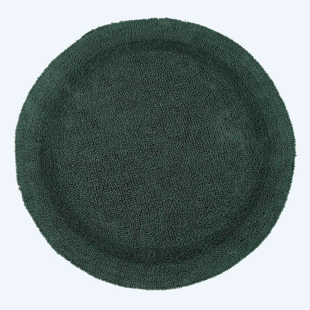 HOMESCAPES Runde Battematte waldgrün 80 cm aus 100% Produktbild 