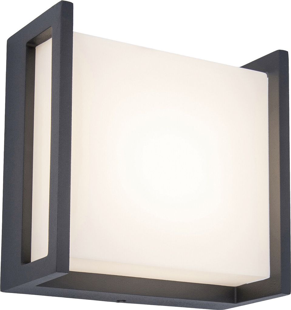 LUTEC Qubo LED Aussenwandleuchte 3000 K 8,5W IP54 Anthrazit Produktbild 