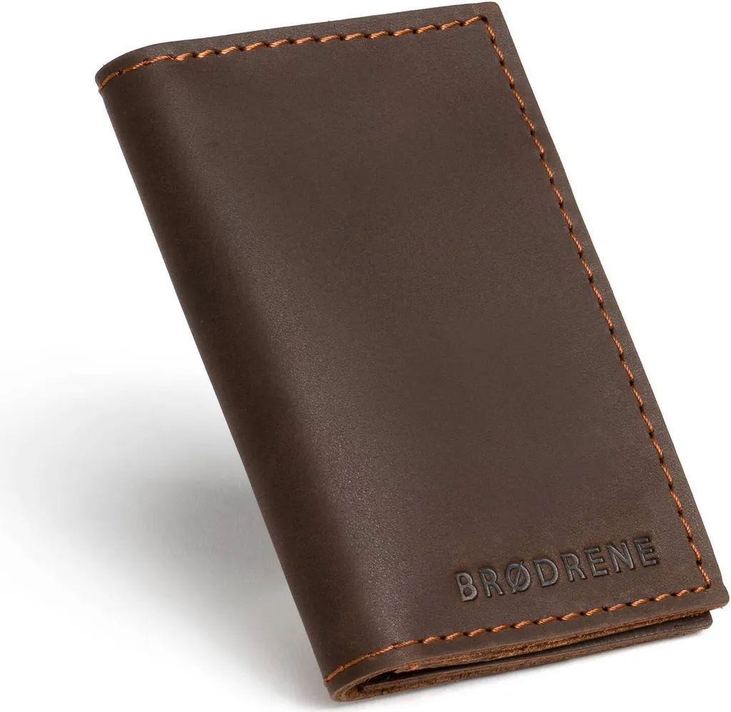 Portafoglio Uomo Slim Brødrene Xingu Marrone Scuro - Offerta Ecommerce